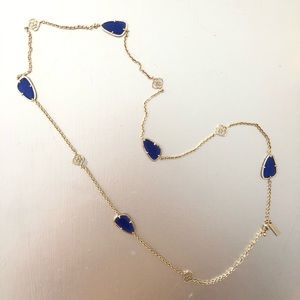 Kendra Scott Royal Blue Long Necklace